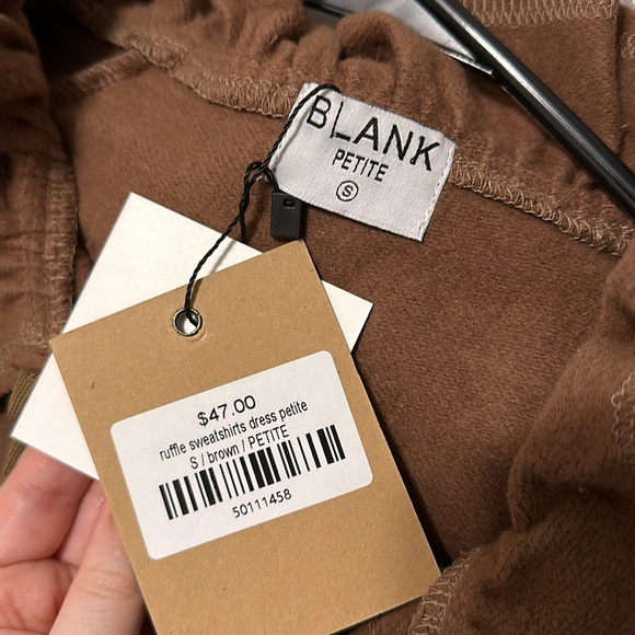 Brown Ruffle Sweatshirt Dress - Picture 3 of 3